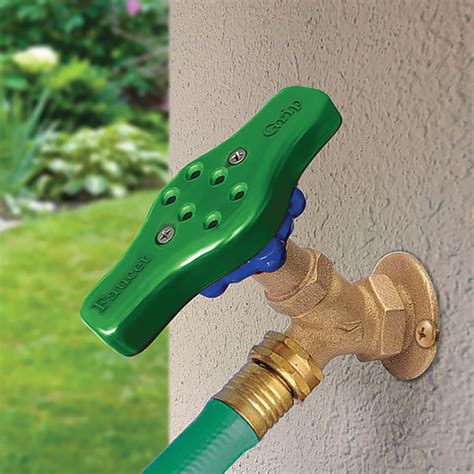 Other components, like faucet washers, faucet gaskets and O-rings, the parts that form a seal to hold water back, weaken with age and will eventually need to be replaced. . Lowes spigot